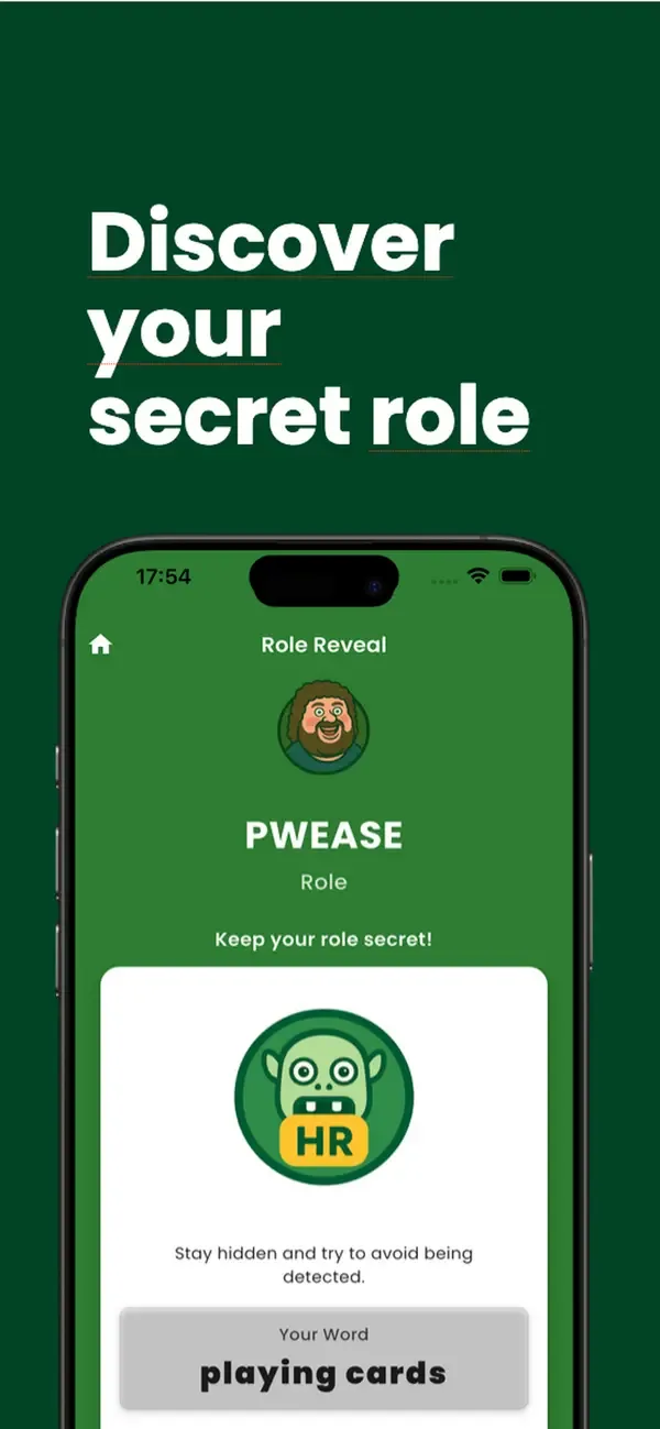 Private secret-role reveal