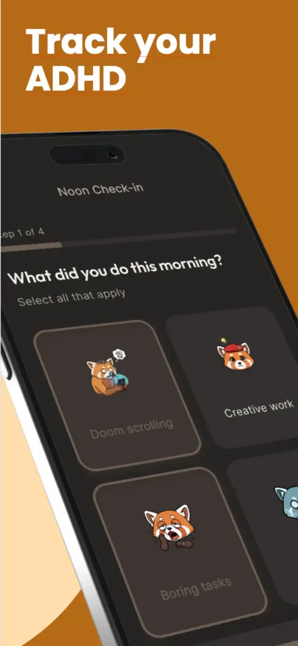 Huel daily check-in screen